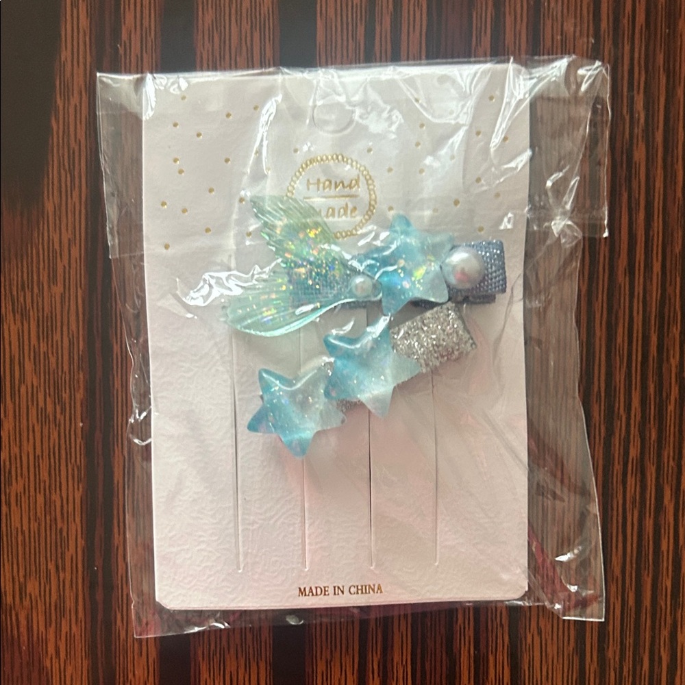 Blue Star Hair Clip for Kids